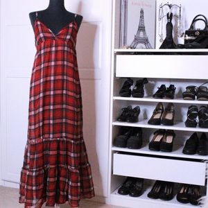 XXI Plaid Maxi Dress